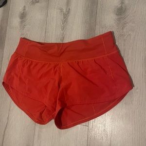 Red speed up shorts